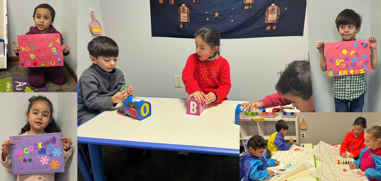 Children studying religious text