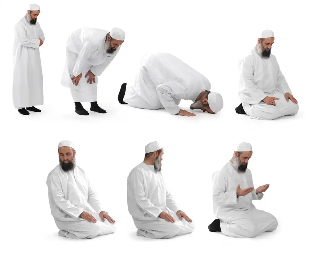 eid salah two rakah steps